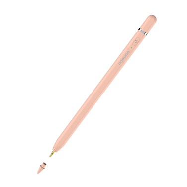 Porodo Smart Stylus Pen for iPad, 1.7mm Tip, Palm Rejection, Tilt Sensitivity, Zero Delay, Magnetic Attachment, 140mAh Battery, Type-C Charging, 10-12 Hours Working Time &ndash; Pink
