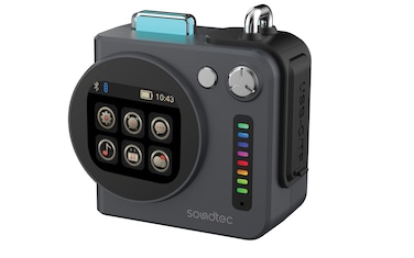 Porodo Vibego Mini RGB Speaker with Bluetooth Version 5.4, Touch Control Display, 15 Hours Play Time, Type-C Charging Port, 2000mAh Battery Capacity, 2 Hours Charging Time - Black