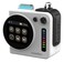Porodo Vibego Mini RGB Speaker, Bluetooth 5.4, 2000mAh Battery, 10-15 Hours Playtime, 2.64&rdquo; Touch Display, RGB Lighting, Type-C Charging &ndash; White
