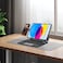 حافظة لوحة مفاتيح Powerology Dynaboard لاسلكية لجهاز iPad 10th، إضاءة RGB بسبع ألوان، لوحة تتبع متعددة الإيماءات، وظيفة الاستيقاظ التلقائي/النوم، Bluetooth 5.1 – أسود
