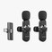 Porodo Audix Pro Lavalier Dual Microphone, -38dB Sensitivity, 40mAh Battery, 3H Working Time, 1H Charge, 15-20m Transmission, Auto Pairing, Lightweight Portable &ndash; Black