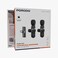 Porodo Audix Pro Lavalier Dual Microphone, -38dB Sensitivity, 40mAh Battery, 3H Working Time, 1H Charge, 15-20m Transmission, Auto Pairing, Lightweight Portable &ndash; Black