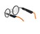 Porodo Lifestyle AI Bluetooth Smart Glass, UV400 Lenses, Open Ear Design, Bluetooth 5.2, Touch Control, Hands-Free Calling, 4H Playtime, Magnetic Charging - Orange &amp; Black
