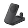 Powerology Kickvolt Portable Charging Stand Power Bank Qi2, 3-in-1 MagSafe Charger, 10000mAh Battery, 15W Wireless Charging, USB-C &amp; USB-A Ports, Triple Device Charging, Black
