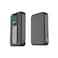 Powerology Vision 10000mAh Power Bank, 30W PD Charging with Cable, 15W Wireless Qi2 Charging, Dual Type-C Ports, TFT Screen, Built-in Kickstand, Durable &amp; Compact Design, Black
