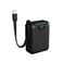 باورولوجي SuperMini باور بانك 10000mAh مع PD 18W و QC 22.5W، كابل Type-C مدمج، شحن سريع، شحن متزامن، عرض رقمي للبطارية – أسود