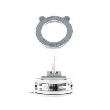 Porodo Magnetic Phone &amp; Tablet Holder with Adjustable Telescopic Rod, Up to 350g Load Capacity, 360&deg; Full-Angle Rotation, One-handed Operation, Strong Magnetic Hold, PS &amp; Silicone Material - Black