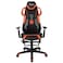 Porodo Gaming Ergonomic Gaming Chair with Built-in Speakers, RGB Lighting, Adjustable 3D Armrest, Integrated Footrest, Multifunction Mechanism, Ergonomic Design - Black / Orange