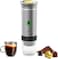 HELEE Portable Electric Espresso Machine with 3-5 Min Self-Heating, Mini Car Travel Coffee Maker with 8500mAh Battery, Compatible with Ground Coffee &amp; NS Capsule for Home, Office (Silver)