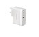 Powerology Lunex Series 4-Port Fast Charging Adapter with 140W PD USB-C Output, 27W QC USB-A Output, Multi-Device Charging, Powerful Laptop Charging, Universal Protocol Support &ndash; White