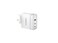 Powerology Lunex Series 3-Port Fast Charging Adapter with 100W PD USB-C Output, 18W QC USB-A Output, Multi-Device Charging, Powerful Laptop Charging, Universal Protocol Support &ndash; White