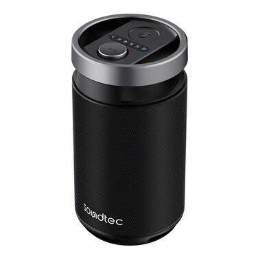 Porodo Soundtec Tieso Portable Karaoke Speaker, IPX5 Waterproof, Bluetooth V5.3, 360&deg; Surround Sound, 7000mAh Battery, Up to 10H Playtime, Multi-Band Equalizer, Microphone Included &ndash; Black