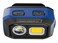 مصباح الرأس Powerology Bright Vision القابل لإعادة الشحن LED، مقاوم للماء IP54، زاوية دوران 60°، 10 ساعات وقت تشغيل، سطوع 500 لومن، مستشعر الحركة، بطارية 1000mAh أو 3x AAA – أسود

