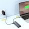 باورولوجي PD 100W هوب USB-C 12 في 1، مخرج HDMI و DP بدقة 4K، نقل بيانات بسرعة 10Gbps، شحن تمرير 100W، إيثيرنت جيجابت، التوافق العالمي – رمادي