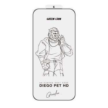 Green Lion Diego Pet HD Screen Protector for iPhone 17 Pro, Shockproof, Anti-Fingerprint, Ultra-Thin, 9H Hardness