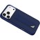 Levelo Morphix Silicone GripStand Case for iPhone 17 Pro , Hands-Free Viewing, Shock-Resistant, Microfiber Lining, Horizontal &amp; Vertical Stand &ndash; Dark Blue