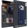 Levelo Morphix Silicone GripStand Case for iPhone 17 Pro , Hands-Free Viewing, Shock-Resistant, Microfiber Lining, Horizontal &amp; Vertical Stand &ndash; Dark Blue