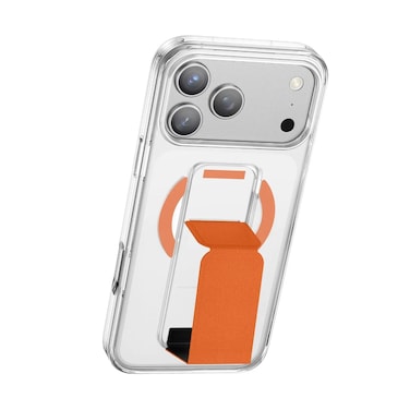Green Lion MagSafe Grip Case for iPhone 17 Pro, Anti-Scratch, Camera Protection, Screen Protection, Anti-Yellowing Clarity, Comfortable Grip, Military-Grade Guard &ndash; Orange Titanium