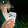 Green Lion MagSafe Leather Grip Case for iPhone 17 Pro Max, Crystal Clear, Scratch Resistance, Leather Grip Strap, Strong Magnets, Military Grade Protection &ndash; Orange Titanium