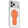 Green Lion MagSafe Leather Grip Case for iPhone 17 Pro Max, Crystal Clear, Scratch Resistance, Leather Grip Strap, Strong Magnets, Military Grade Protection &ndash; Orange Titanium