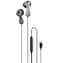 Porodo Type-C 3 Button Wired Earphone, 14.2mm Speaker, 16&Omega; Impedance, 20Hz-20kHz Frequency, 104dB Sensitivity, 1.2m Length, Type-C Plug, Comfortable Fit, Powerful Bass &ndash; Black