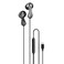 Porodo 3.5mm 3-Button Wired Earphone, Ergonomic Design, Powerful Bass, High-Definition Audio, Type-C Connection, 14.2mm Speaker, 16&Omega; Impedance, 1.2m Wire Length, Black