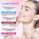 Porodo Lifestyle Face and Neck Massager, 400mAh Battery, 4 Modes, 3 LED Light Modes, Skin Rejuvenator, Ion Deep Cleaning, Skin Firming Vibration, Warm Massage Therapy, Type-C Charging, White