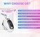 Porodo Lifestyle Face and Neck Massager, 400mAh Battery, 4 Modes, 3 LED Light Modes, Skin Rejuvenator, Ion Deep Cleaning, Skin Firming Vibration, Warm Massage Therapy, Type-C Charging, White