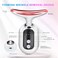 Porodo Lifestyle Face and Neck Massager, 400mAh Battery, 4 Modes, 3 LED Light Modes, Skin Rejuvenator, Ion Deep Cleaning, Skin Firming Vibration, Warm Massage Therapy, Type-C Charging, White