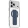Green Lion MagSafe Leather Grip Case for iPhone 17 Pro Max, Crystal Clear, Scratch Resistance, Leather Grip Strap, Strong Magnets, Military Grade Protection &ndash; Blue Titanium