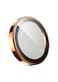 عدسة كاميرا GREEN LION SAPPHIRE، متانة عسكرية، هيكل غير قابل للكسر، تقنية PVD مع طلاء AR يوفر شفافية عالية - ORANGE ALUMINIO