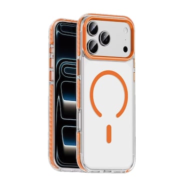 Green Lion Prestige MagSafe Case for iPhone 17 Pro Max, Military-Grade Shockproof, Anti-Scratch, Camera &amp; Drop Protection &ndash; Orange