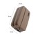 Green Lion Valencia Fingerprint Bag, Smart Fingerprint Lock Storage Bag with 10-User Access, USB-C Charging, Water Resistant PU Leather Travel Organizer, Anti-Theft Security Pouch with LED Indicator Brown