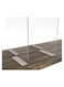 Creative Planet Acrylic shelf dividers clear cupboard Bookshelf Pantry storage separators (Set of 2)
