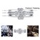 J152 3 In 1 Four-Leaf Clover Detachable Open Adjustable Ring(One Set)