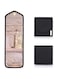 Alybrol Travel Jewelry Organizer Case Foldable Jewelry Roll for Journey-Rings, Necklaces, Earrings, Bracelets,Mini,Soft Pink (Black)
