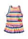 Dog Rainbow Stripe Dress Dog Summer Dress Cat Dress Outfits Soft Breathable Dog Cotton Outfits and Dog Clothes for Dog Girls Puppy Lightweight Pet Dresses (Style1, L)