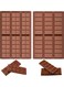 Silicone Moulds Chocolate Bar Sweet Moulds Candy Moulds Jelly Moulds Rectangle Baking Silicon Bakeware Mold Shape Soap Wax Flexible Baking Mould (6 Cell 10 Section)