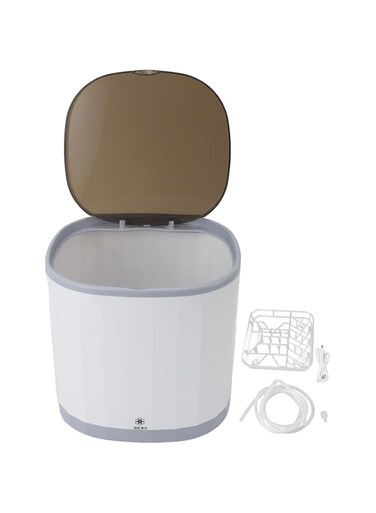 Cryfokt 4L Portable Dishwasher Countertop, 360&deg; All Round USB Rechargeable Dish Tea Cup Washing Machine, Fully Automatic Mini Countertop Dishwasher for Apartments, Camping and RV