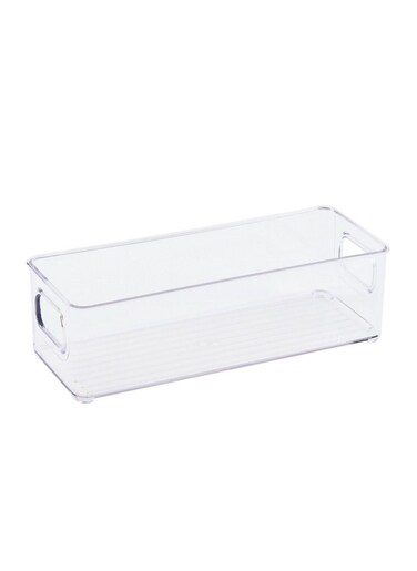 Clear Pantry Storage Bin Small 25.5 X 10 X 7.6 Cm