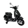 Lovely Baby Powered Kids Ride On Motorbike LB 844L, Motorcycle with Lights, Music, MP3, Leather Seat &amp; Training Wheels, Best Gift Bike for Boys Girls Age 2-5 Years - Black