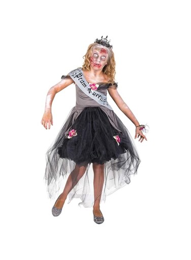 Mad Costumes Zombie Prom Queen Halloween Costume for Kids, Medium