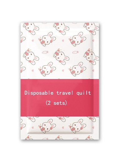 in 1 Disposable Bedding Set (2 Sets Pack), Extra Large, White, Includes Quilt Cover, Pillowcase and Bed Sheet. Ideal for Hotels, Business Trips and Travel, Lightweight &amp; Easy to Carry