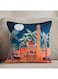 Box Arabian Night Camel Cushion - Blue Gold - 45x45cm