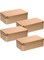 Khazna 4Pcs Tins Containers, Metal Rectangular Empty Hinged Tins Box, Portable Storage Box with Lid, Small Box Set for Home Organizer(Golden)