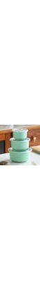 3pcs/1set Airtight Food Storage Containers box(GREEN). Food Fresh Keeping Bowls, Multiple Sizes, Lunch Boxes, Outdoor, Kitchen Essentials,Household Stackable Food Preservation Sealed Box With Lid,