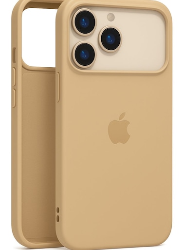 New iPhone 17 Pro Brown Luxury Magnetic Compatible for iPhone Series &ndash; Shockproof, Slim Fit, Soft-Touch Protective Cover with Magnetic Wireless Charging Support