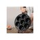 Non-Stick Pancake Pan with Glass Lid, Less Oil Cookware, Dual Handle Design, Black