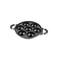 Non-Stick Pancake Pan with Glass Lid, Less Oil Cookware, Dual Handle Design, Black