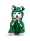 ELECDON Dog Hoodie, Dog Basic Sweater Coat Cute Frog Shape Warm Jacket Pet Cold Weather Clothes Outfit Outerwear for Cats Puppy Small Largr Dogs, Fleece Sweater Cartoon Clothing (Green, Size M)